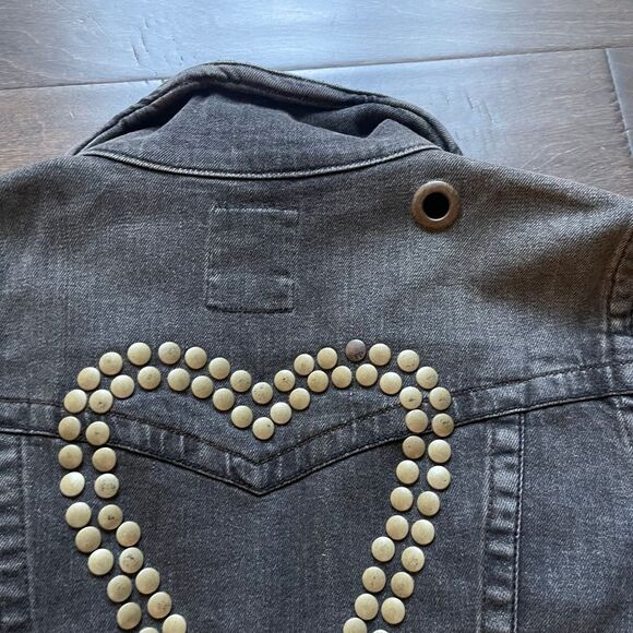 Vintage Y2K Free People Embellished Denim‎ Jacket - Picture 6 of 11